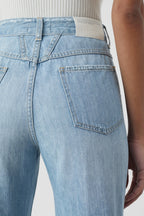 Jeans Pedal Pusher - Light Blue - Mujer