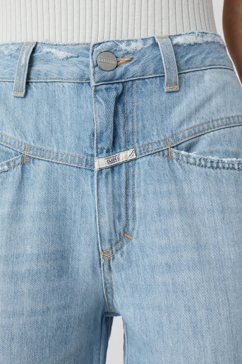 Jeans Pedal Pusher - Light Blue - Femme