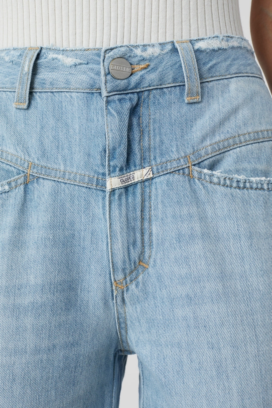 Jeans Pedal Pusher - Light Blue - Mujer