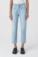 Jeans Pedal Pusher - Light Blue - Femme