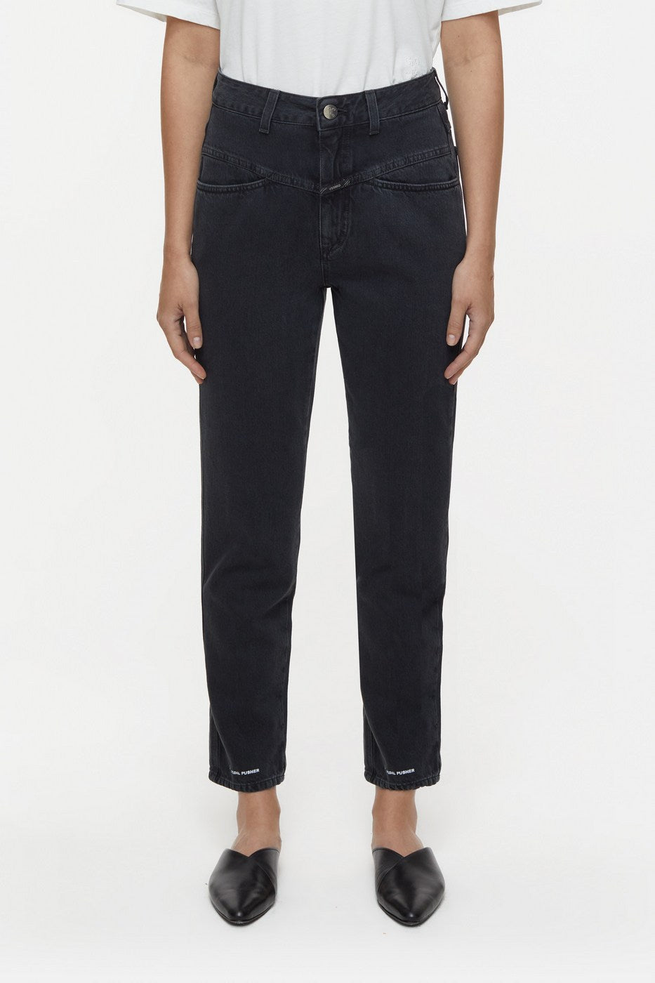 Pedal Pusher Jeans - Dark Grey - Women