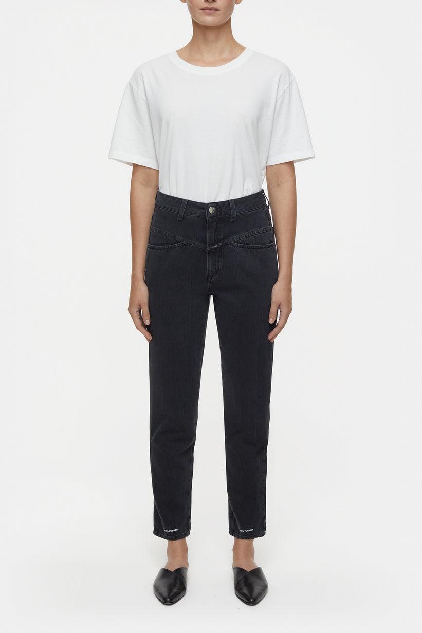 Pedal Pusher Jeans - Dark Grey - Women