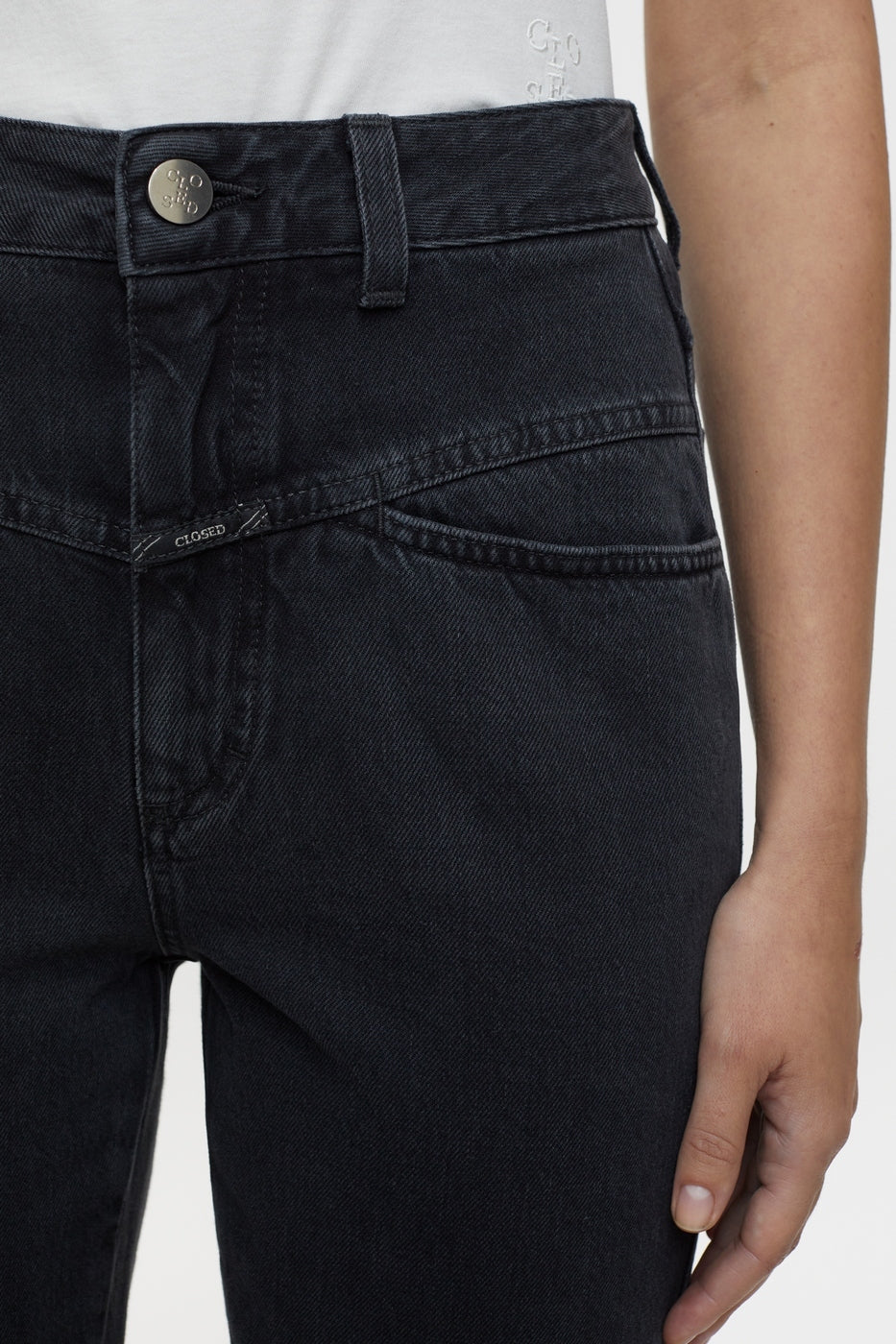Pedal Pusher Jeans - Dark Grey - Women