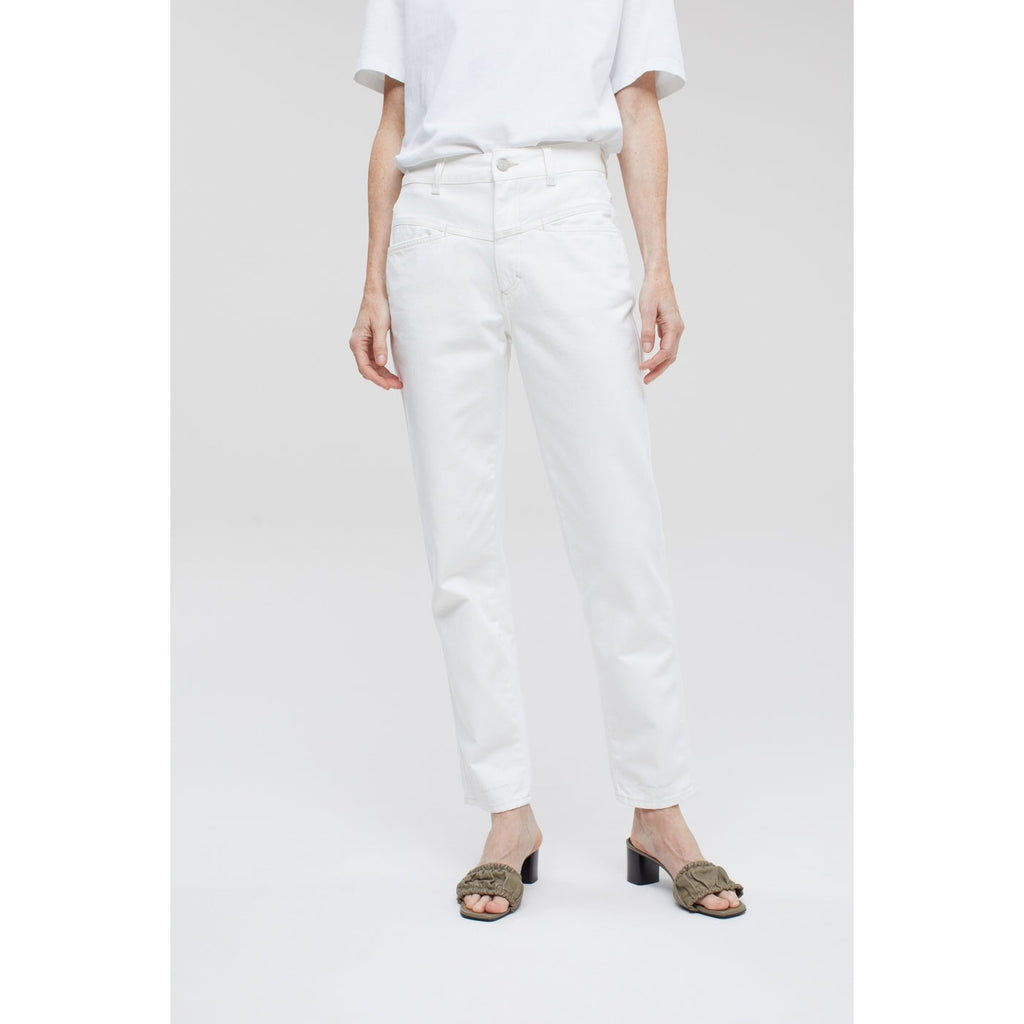 Jean Pedal Pusher - Crema - Mujer