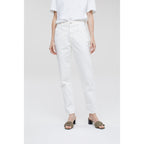 Jean Pedal Pusher - Crema - Mujer