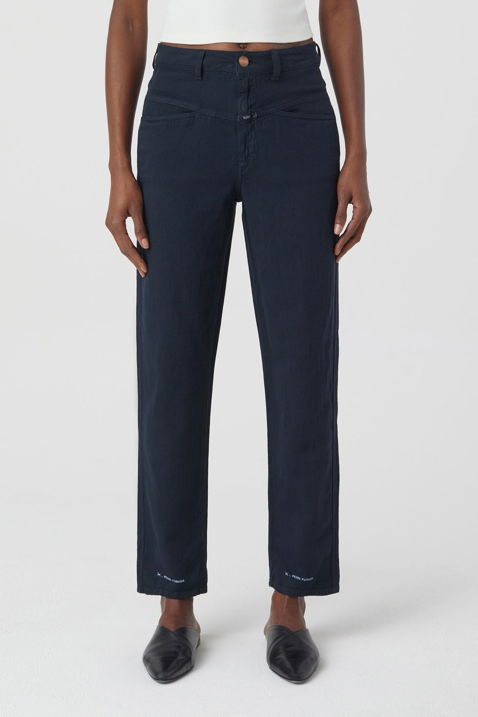 Pedal Pusher Trousers - Dark Night - Women