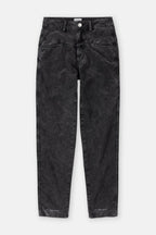 Pedal Pusher Trousers - Washed Black - Women