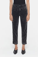 Pantalon Pedal Pusher - Washed Black - Femme