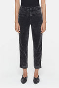 Pedal Pusher Trousers - Washed Black - Women