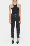 Pantalon Pedal Pusher - Washed Black - Femme
