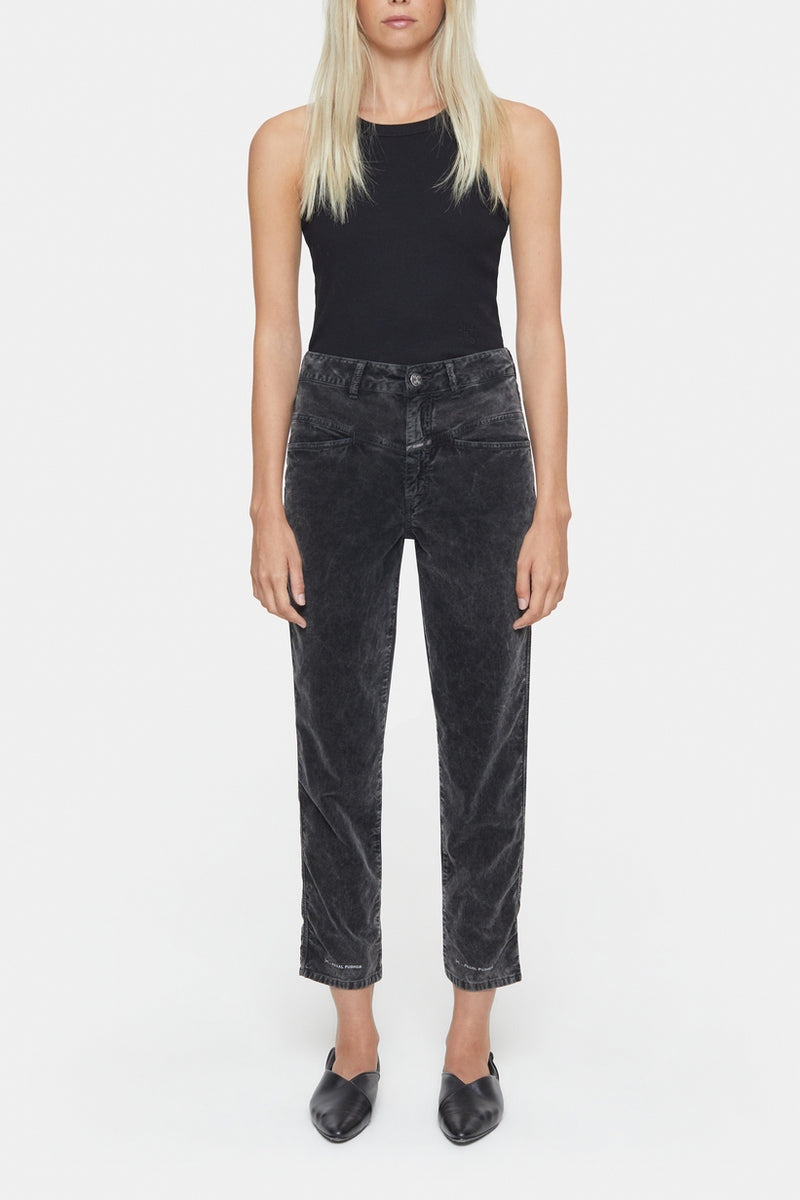 Pantalon Pedal Pusher - Washed Black - Femme