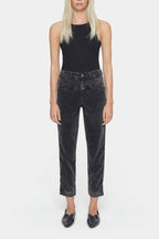 Pedal Pusher Trousers - Washed Black - Women