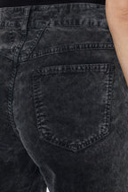 Pedal Pusher Trousers - Washed Black - Women
