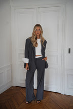 Honoryne Grey - Pantalones a rayas