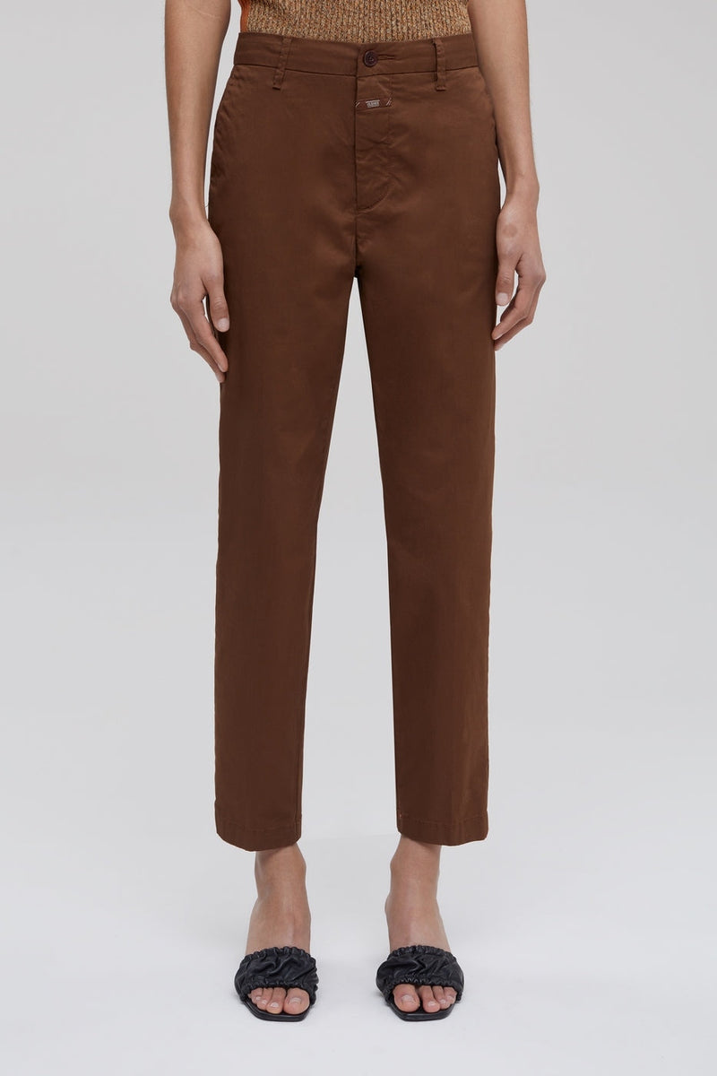 Closed - Slim Trousers - Brown - Women's