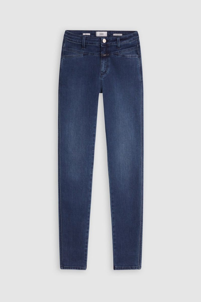 Jeans Skinny Pusher Long - Dark Blue - Femme