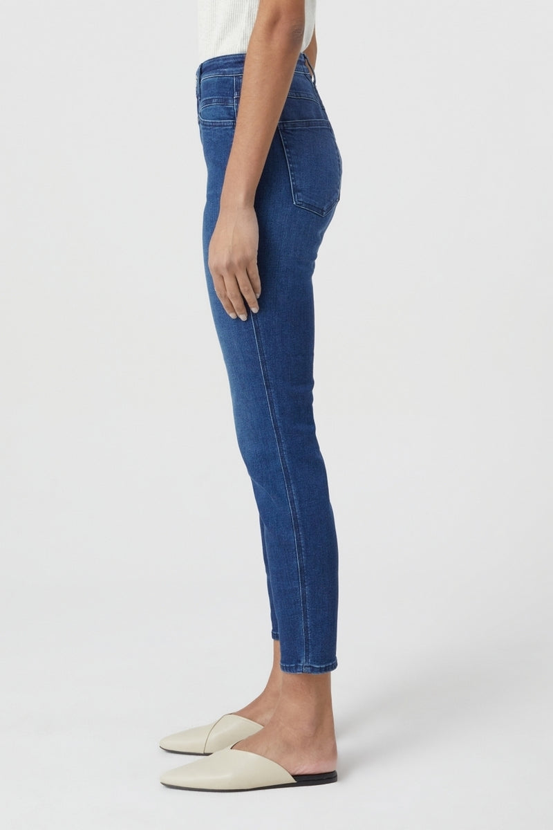 Jeans Skinny Pusher Long - Dark Blue - Femme