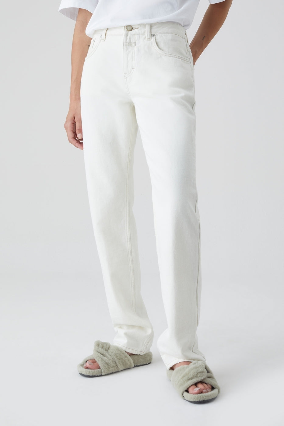 Jeans Briston - Creme - Femme