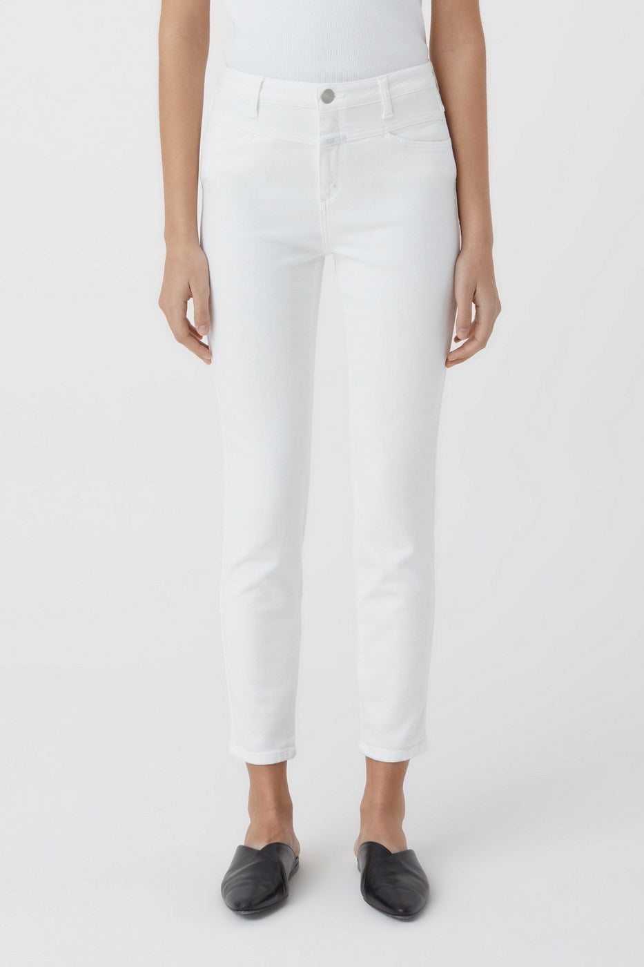 Vaqueros Skinny Pusher - White - Mujer