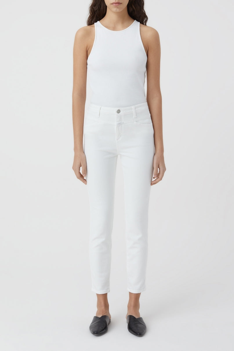 Vaqueros Skinny Pusher - White - Mujer