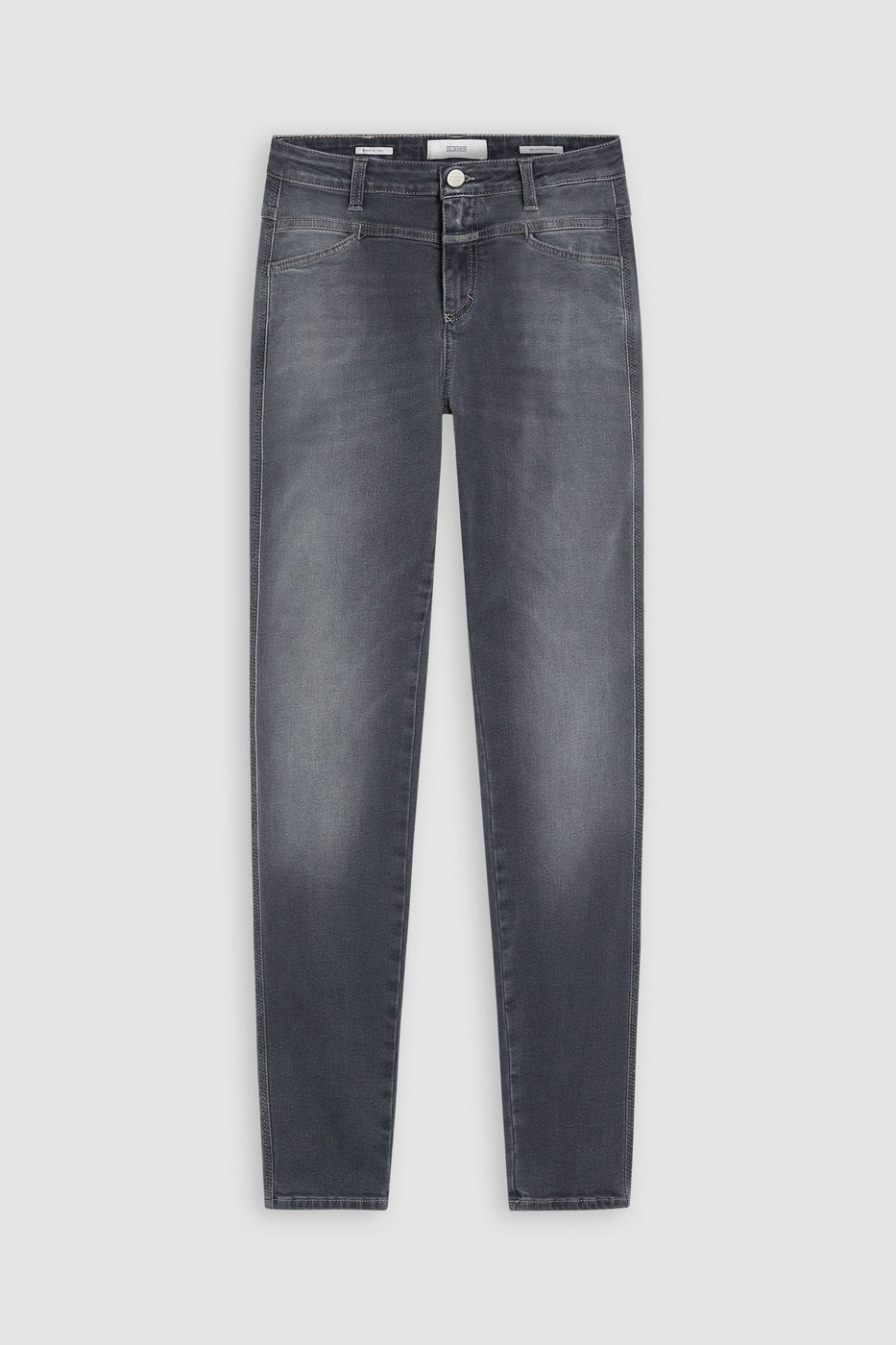 Vaquero Skinny Pusher - Mid Grey - Mujer