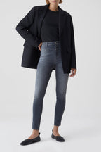 Vaquero Skinny Pusher - Mid Grey - Mujer