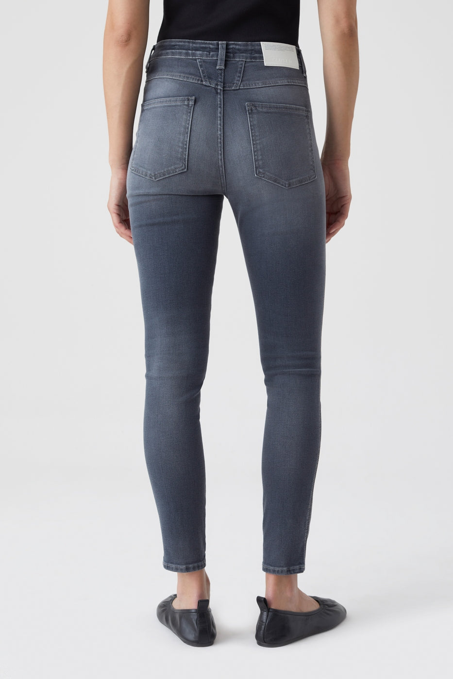 Vaquero Skinny Pusher - Mid Grey - Mujer