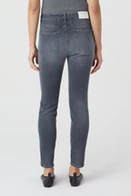 Vaquero Skinny Pusher - Mid Grey - Mujer