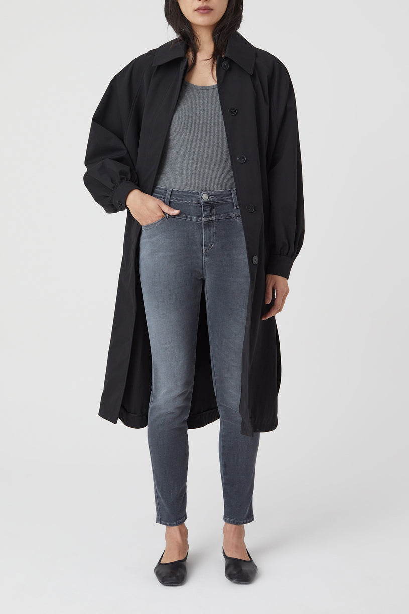 Vaquero Skinny Pusher - Mid Grey - Mujer