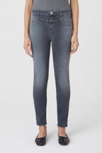 Vaquero Skinny Pusher - Mid Grey - Mujer