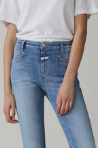 Skinny Pusher Jeans - Mid Blue - Women