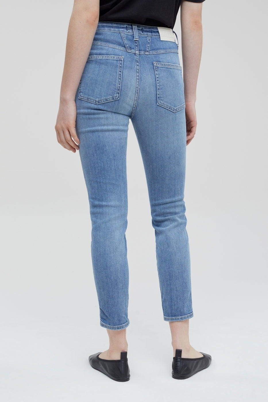 Skinny Pusher Jeans - Mid Blue - Women