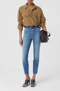 Skinny Pusher Jeans - Mid Blue - Women