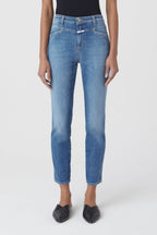 Skinny Pusher Jeans - Mid Blue - Women