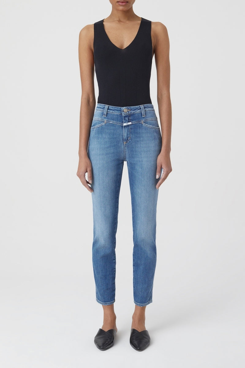 Jeans Skinny Pusher - Mid Blue - Femme