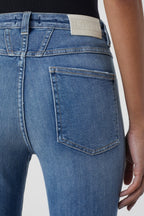 Skinny Pusher Jeans - Mid Blue - Women