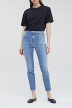 Skinny Pusher Jeans - Mid Blue - Women