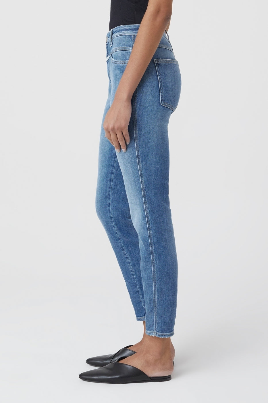 Skinny Pusher Jeans - Mid Blue - Women