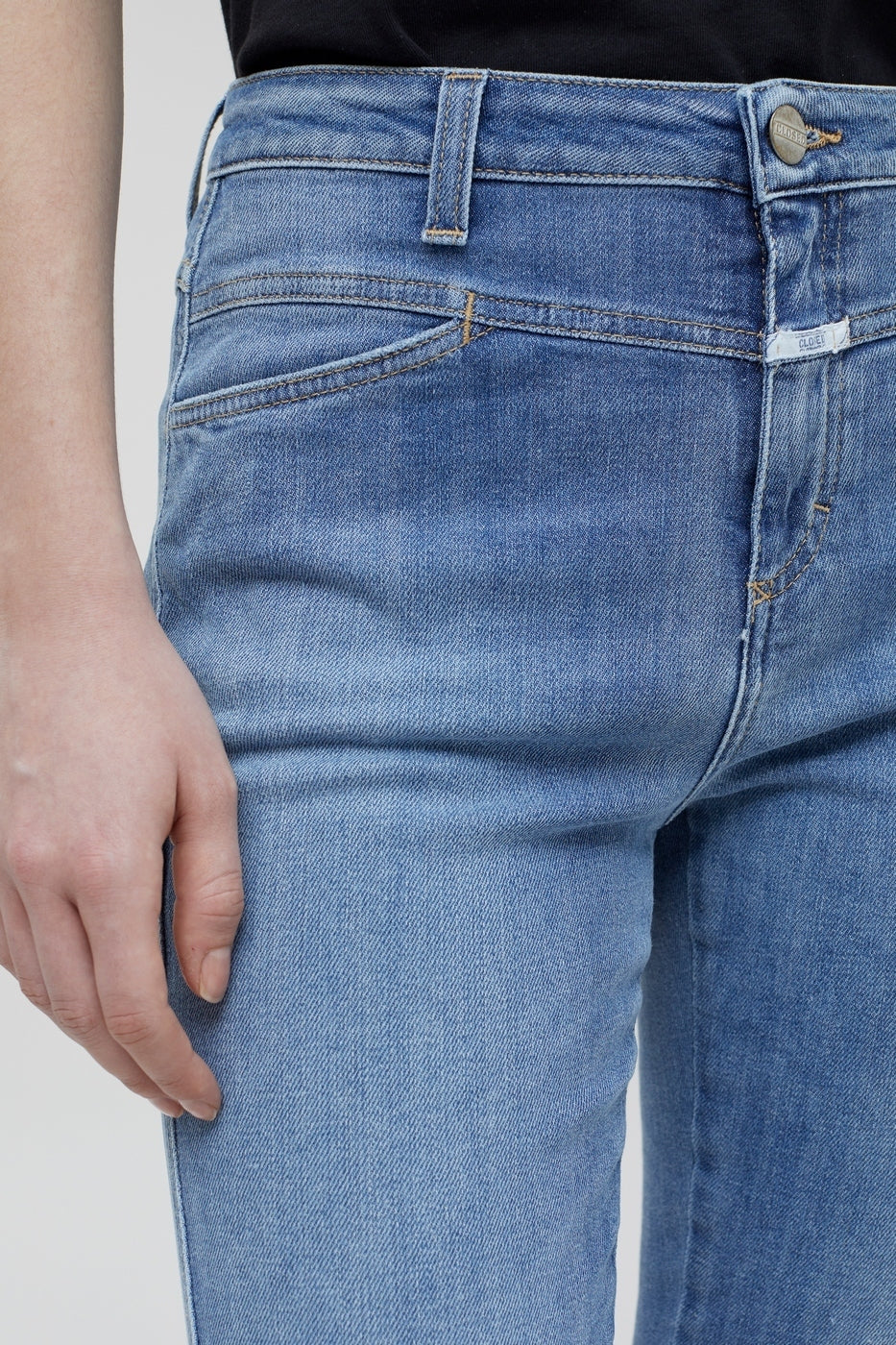 Skinny Pusher Jeans - Mid Blue - Women