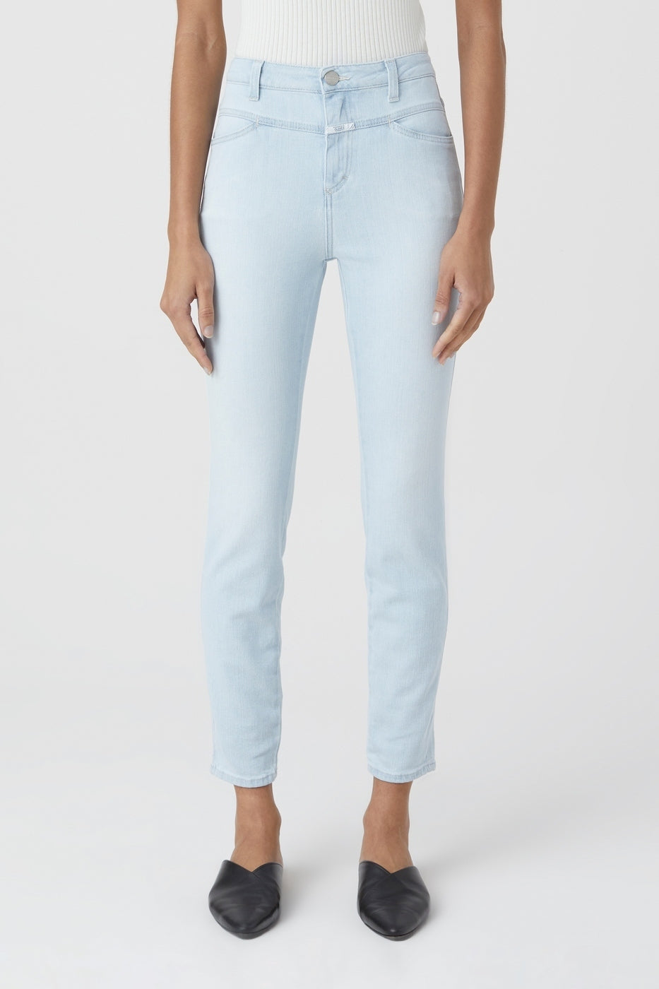Jean Skinny Pusher - Light Blue - Mujer