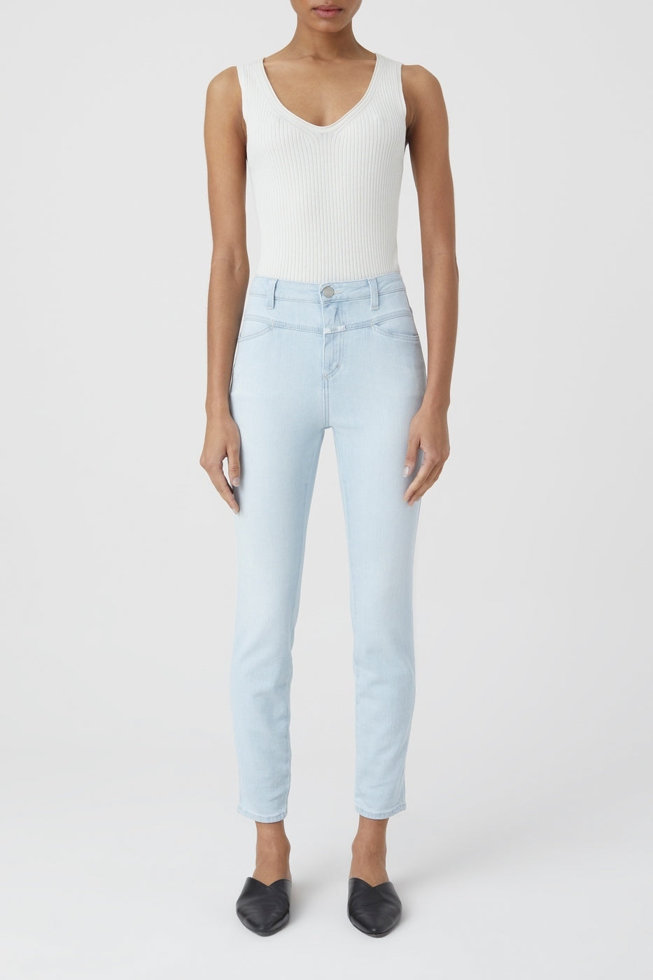 Jean Skinny Pusher - Light Blue - Mujer