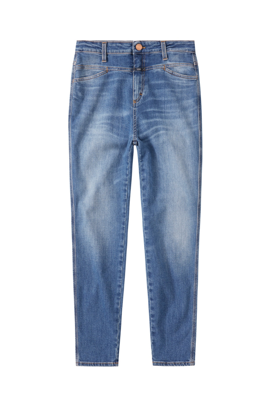 Skinny Pusher Jeans - Mid Blue - Women