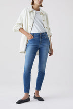Skinny Pusher Jeans - Mid Blue - Women
