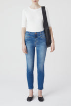 Skinny Pusher Jeans - Mid Blue - Women