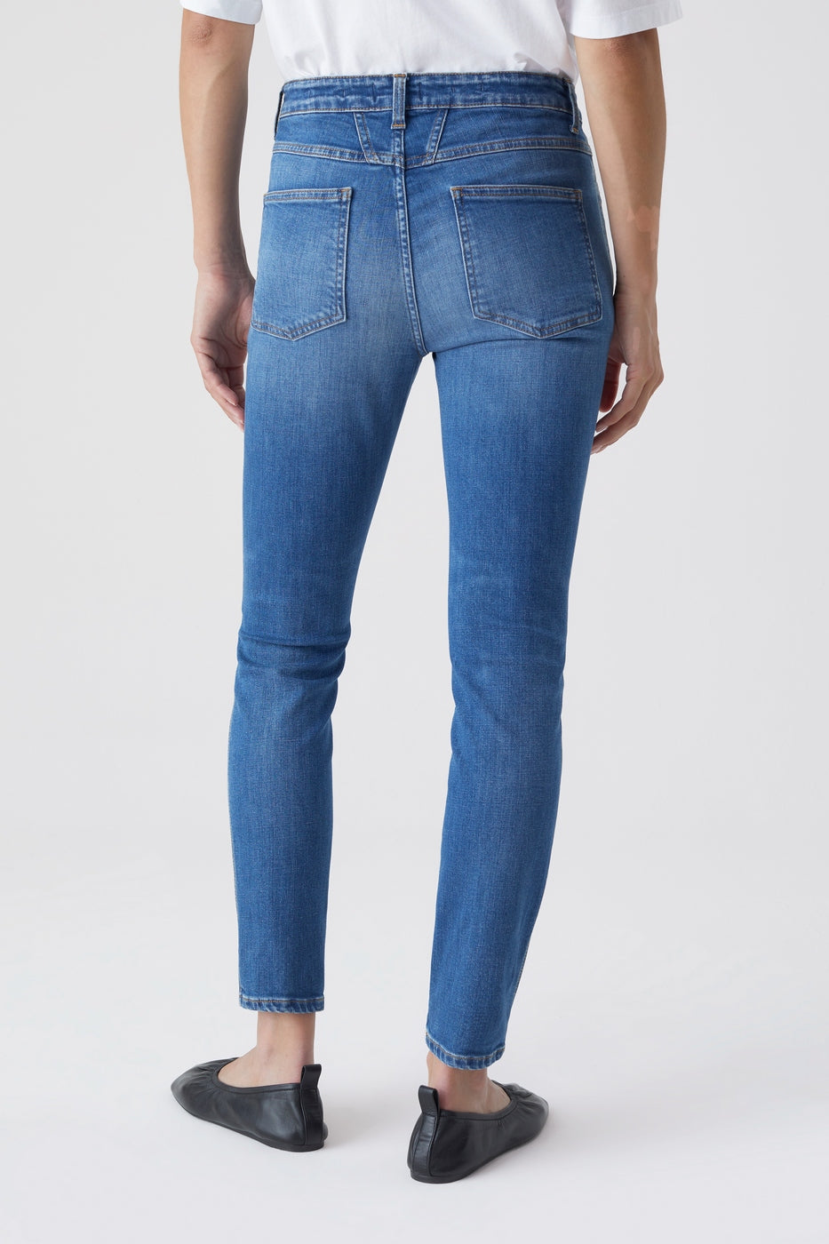 Skinny Pusher Jeans - Mid Blue - Women