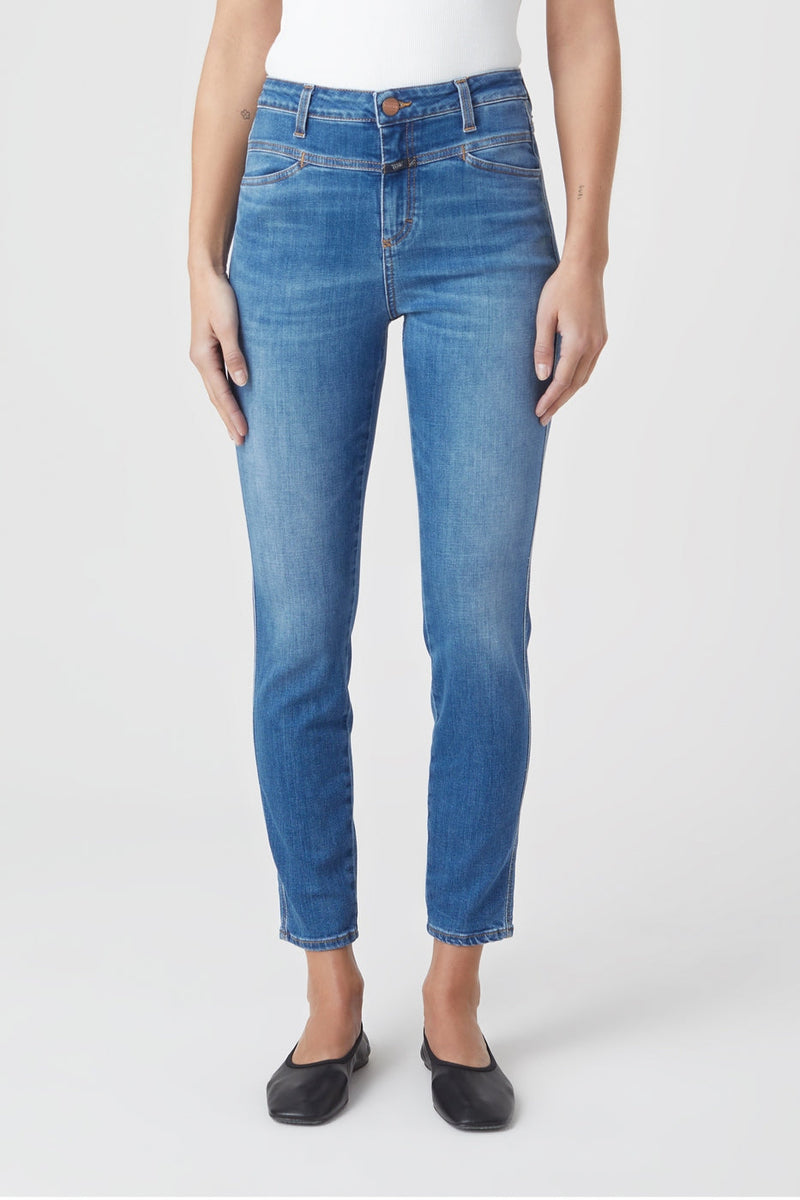 Jeans Skinny Pusher - Mid Blue - Femme
