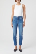 Skinny Pusher Jeans - Mid Blue - Women