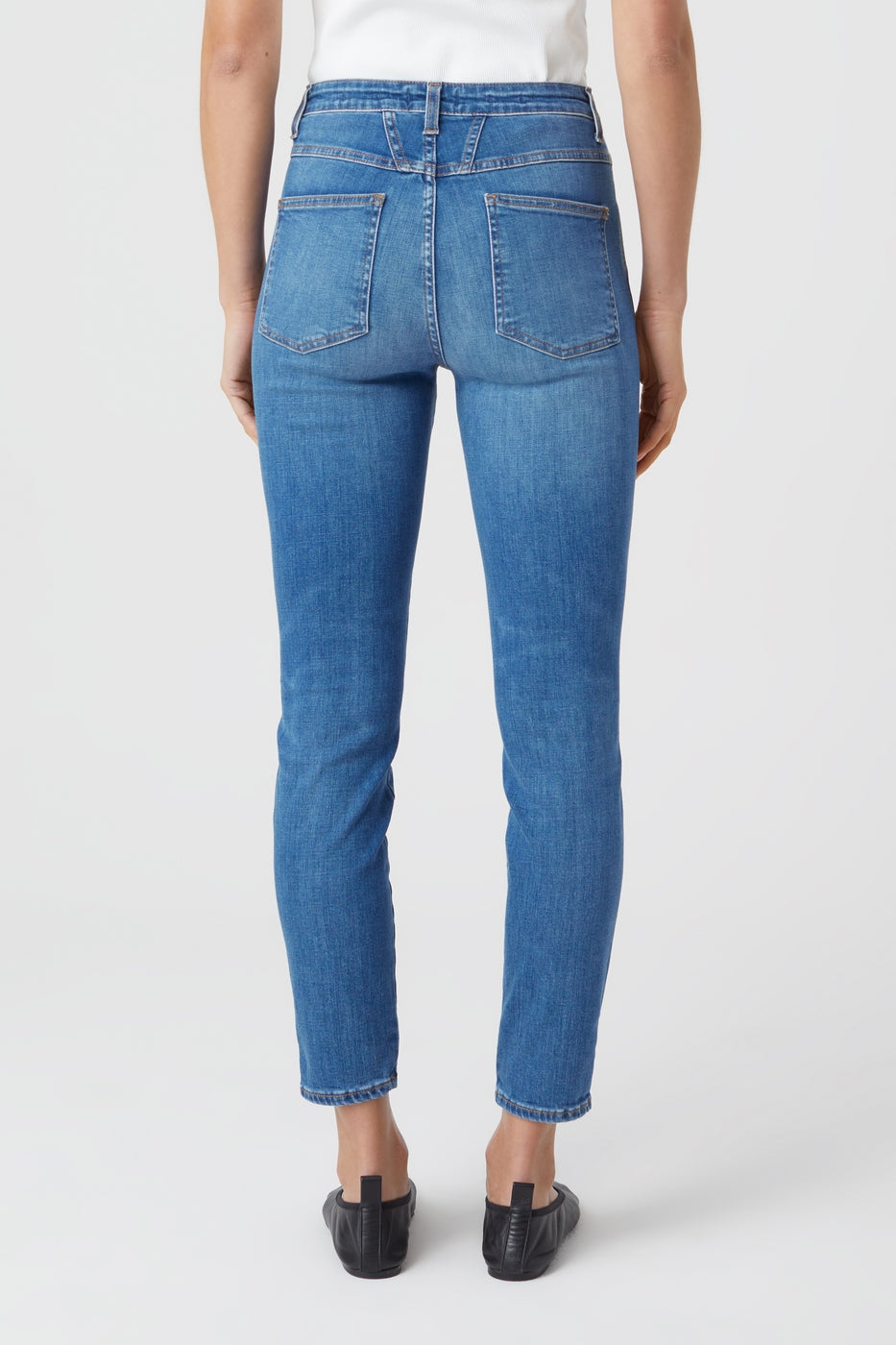 Skinny Pusher Jeans - Mid Blue - Women