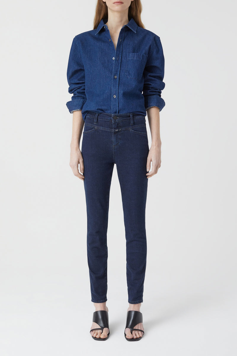 Jeans Skinny Pusher - Dark Blue - Femme