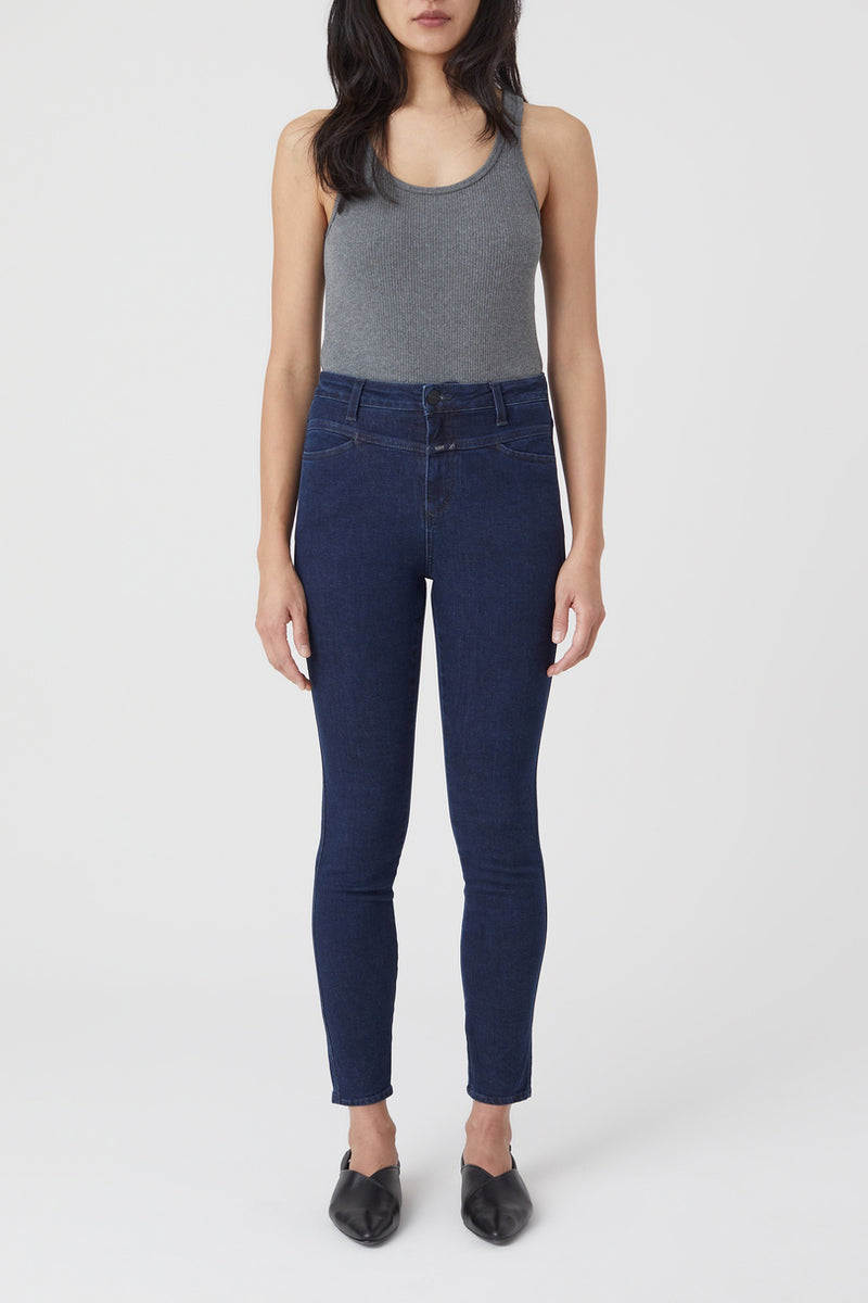 Jeans Skinny Pusher - Dark Blue - Femme